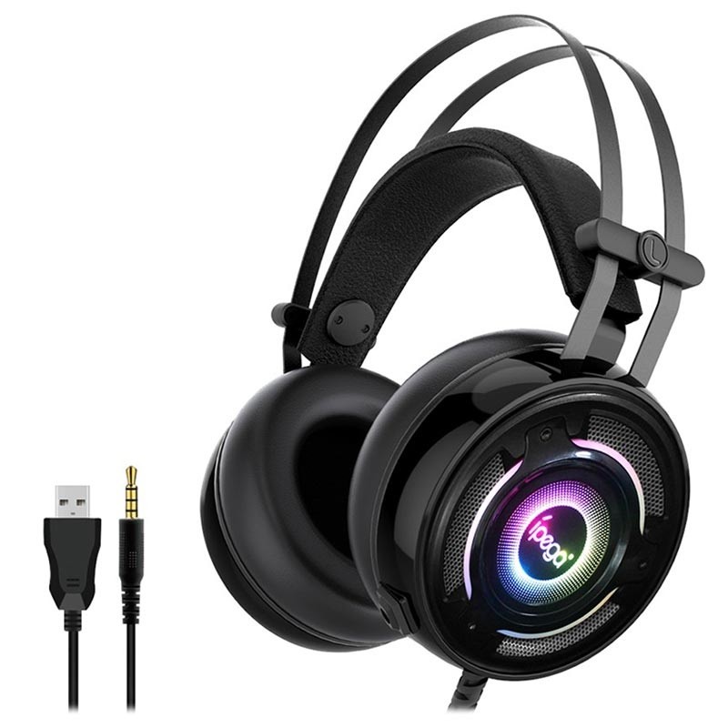 Casti gaming surround, potentiometru, microfon incorporat, jack 3.5 mm, 32 ohmi, lumina LED - imagine 9